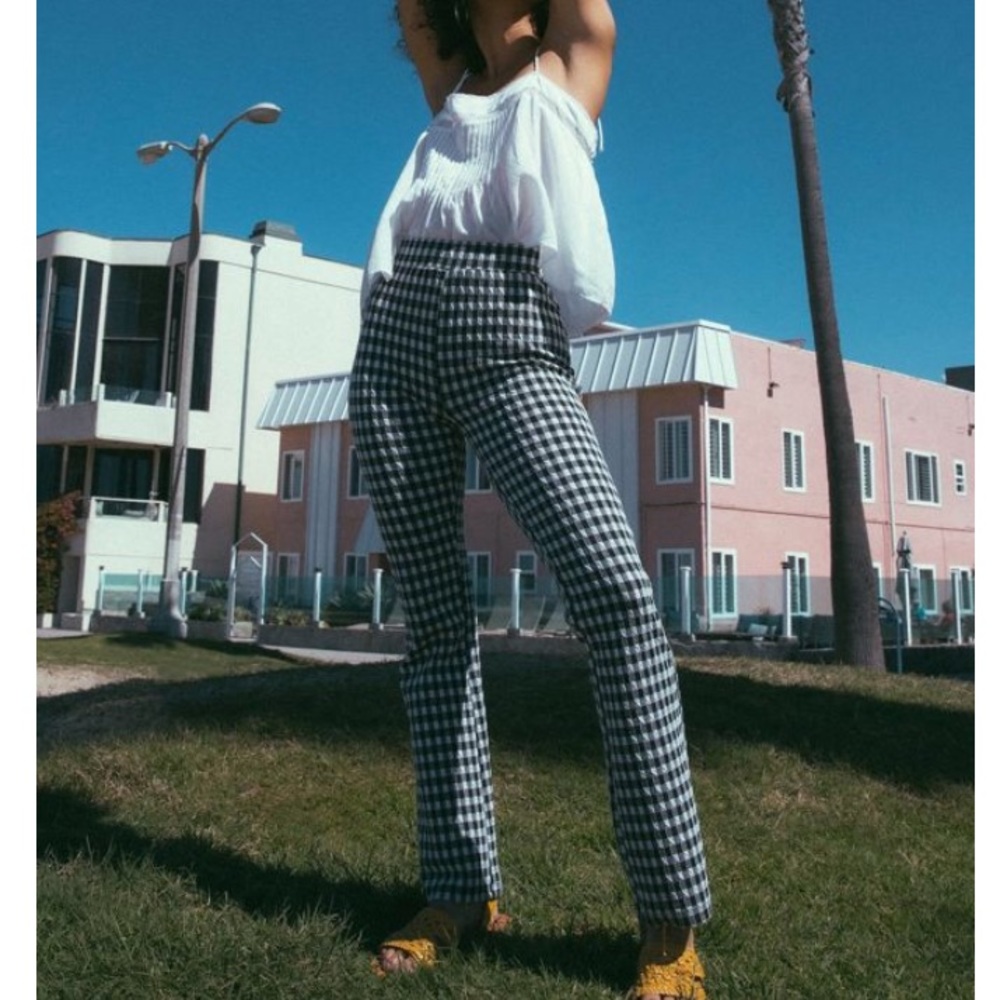 Casey Flare Kick Plaid Pants